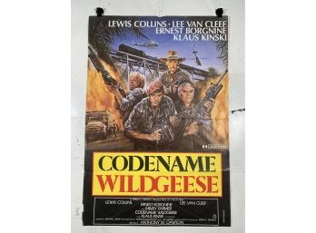 Vintage Folded One Sheet Movie Poster Codename Wildgeese