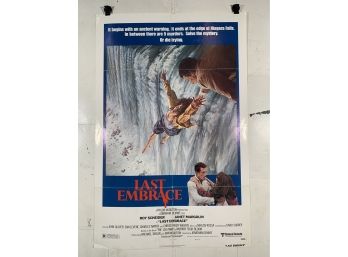 Vintage Folded One Sheet Movie Poster Last Embrace Style B