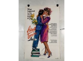 Vintage Folded One Sheet Movie Poster Private Lessons