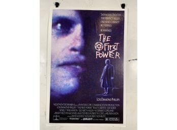 Vintage Folded One Sheet Movie Poster The First Power 1990