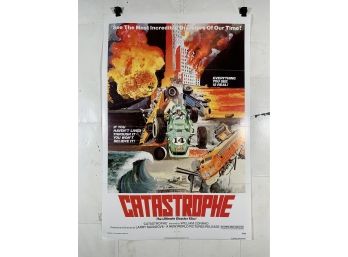 Vintage Folded One Sheet Movie Poster Catastrophe 1977