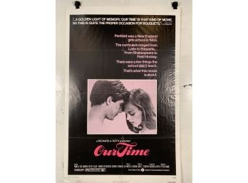 Vintage Folded One Sheet Movie Poster Our Time 1974