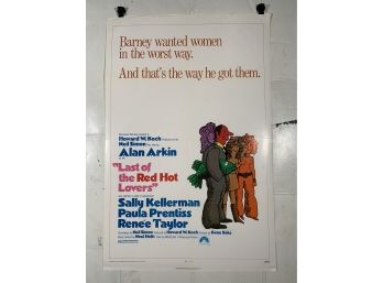 Vintage Folded One Sheet Movie Poster Last Of The Red Hot Lovers 1972