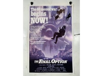 Vintage Folded One Sheet Movie Poster The Final Option