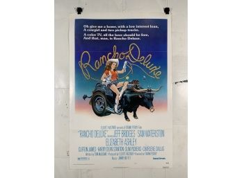 Vintage Folded One Sheet Movie Poster Rancho Deluxe