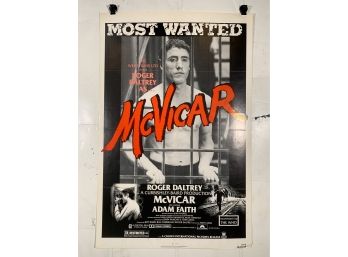 Vintage Folded One Sheet Movie Poster McVicar