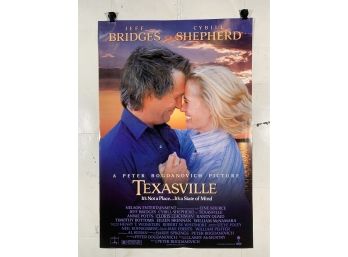 Vintage Folded One Sheet Movie Poster Texasville 1990