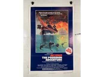 Vintage Folded One Sheet Movie Poster Beyond The Poseidon Adventure 1979