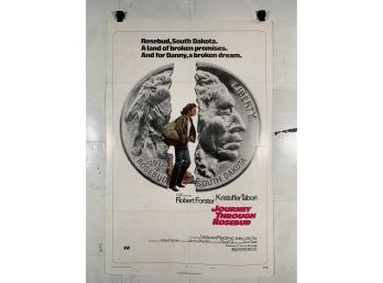 Vintage Folded One Sheet Movie Poster Journey Through Rosebud 1972 Style B