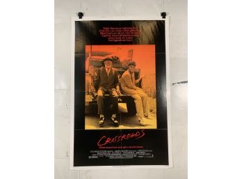 Vintage Folded One Sheet Movie Poster Crossroads 1986