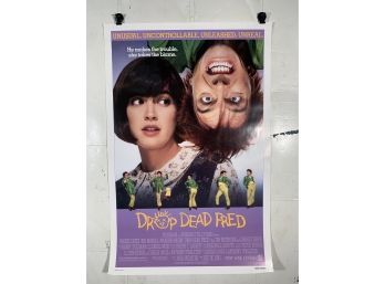 Vintage Folded One Sheet Movie Poster Drop Dead Fred