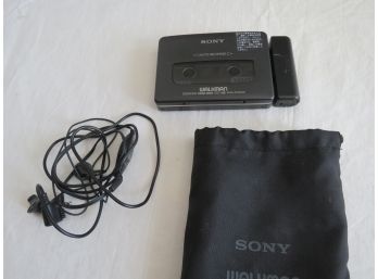 Vintage Sony Walkman Mega Bass With Earphones And Case