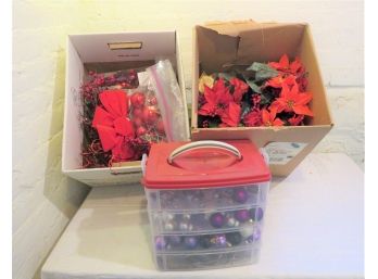 Poinsettia Decorations And Other Holiday Decor