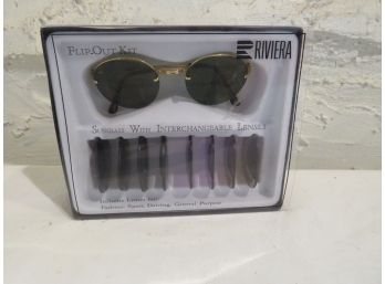 Vintage Riviera Flip Out Sunglasses With Extra Lens