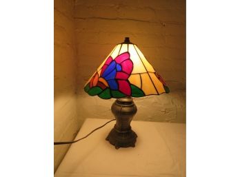 Stained Glass Table Lamp Metal Base