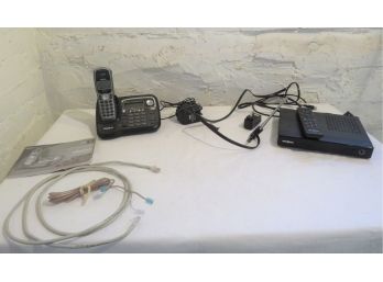 Uniden Cordless Phone And Cable Box And Antenna