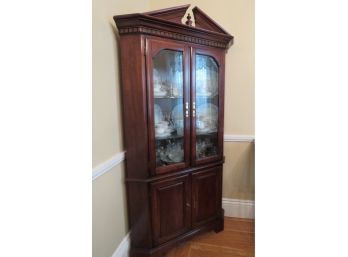 Chippendale Corner China Cabinet Glass Shelves