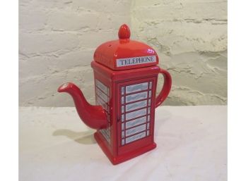 Kensington Pottery British Telephone Booth Teapot