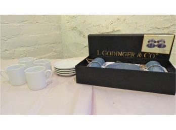 Pearl Luster Godinger Espresso Set & White Set