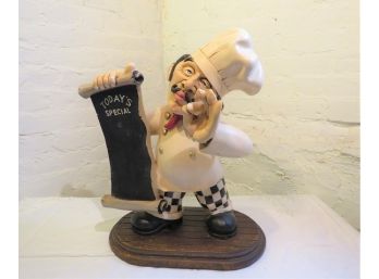 Large Resin 'Chef Special' Kitchen Decor Chef Figure