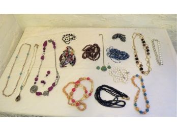 Lots Of Costume Jewelry Necklaces