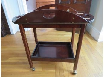 Bombay Rolling Butler Bar Tea Cart With Shelf