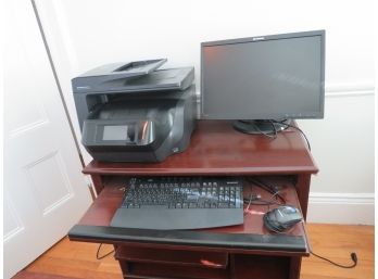 Computer Monitor Keyboard All In One HP Printer