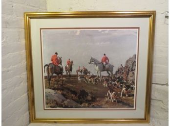 Fox Hunt Equestrian Framed Print