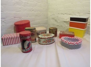 Collection Of Tins & Decorative Storage