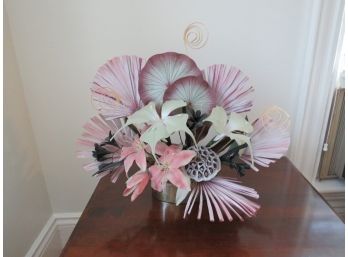 Vintage Lavender Faux Floral Arrangement