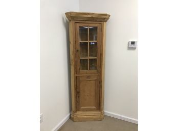 Unusual Size Two Door Corner Cabinet