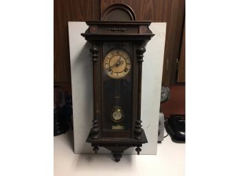 1870s-80s Victorian Regulator Clock  Great Design  31 Inches Talk