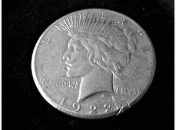 1922 S U.S. Peace Silver Dollar