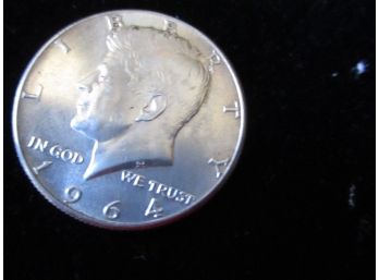 1964 P U.S Kennedy Silver Half Dollar, Lot 5