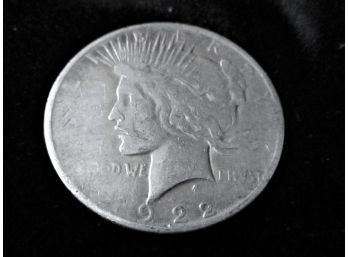 1922 D U.S. Peace Silver Dollar