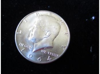 1964 P U.S Kennedy Silver Half Dollar, Lot 4