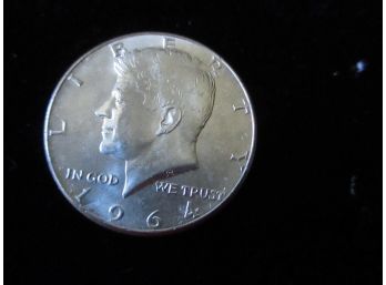 1964 P U.S Kennedy Silver Half Dollar, Lot 3