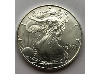 1997 Silver Eagle Dollar Estimated MS Level Condition