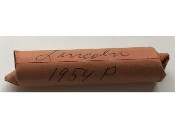 Roll Of 50 1954 P Lincoln Pennies