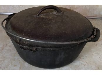 Cast Iron Lidded Pot