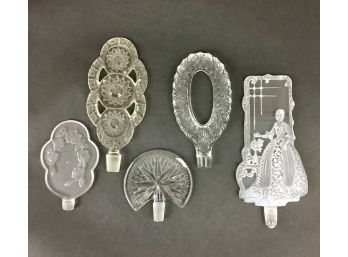 Lot Of Vintage Crystal Perfume Bottle Stoppers Figural