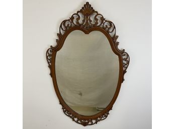 Vintage Ornate Shield Shaped Mirror