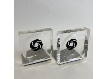 Vintage Lucite Bookends