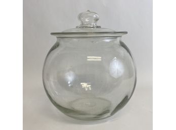 Large Vintage Glass Store Jar