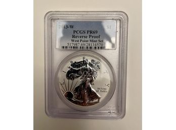 2013 Reverse Proof West Point Mint Set 1 Oz Fine Silver