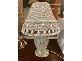 Cute Vintage Wicker Lamp