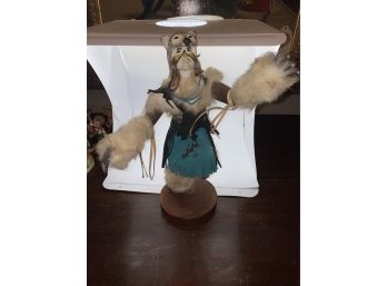 Native American White Bear Kachina Figure