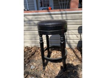 Large Black Bar Counter Bar Stool About 30 In Tall By 17 In Wide