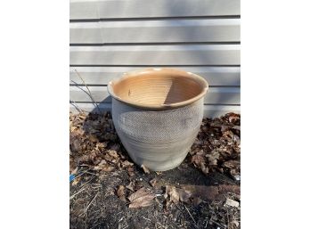 Large Pottery Planter 15 Tall By 16 Wide (Cracked!)