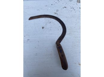 Antique Hand Sickle Metal Farm Equipment